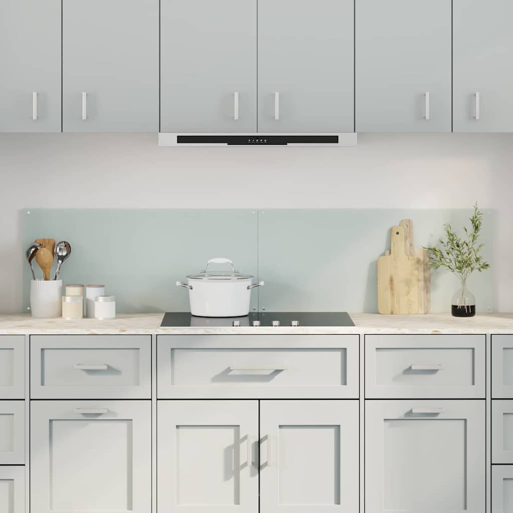 Casă & grădină - Spate de bucătărie 2 pcs Alb 90 x 40 cm sticlă securizată