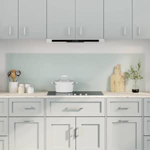 Zaščita za kuhinjo 2 pcs Bela 90 x 50 cm kaljeno steklo