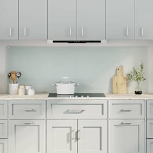 Zaščita za kuhinjo 2 pcs Bela 90 x 60 cm kaljeno steklo