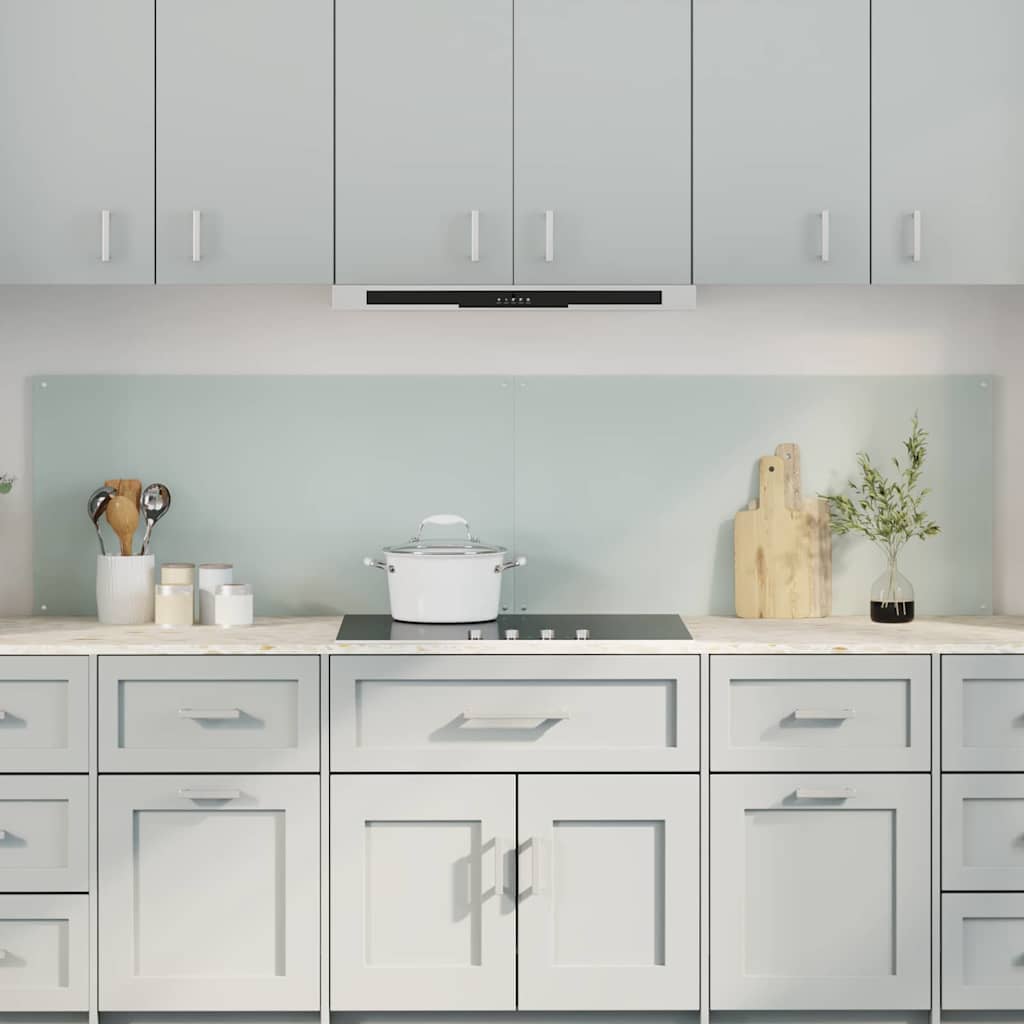 Casă & grădină - Spate de bucătărie 2 pcs Alb 100 x 50 cm sticlă securizată