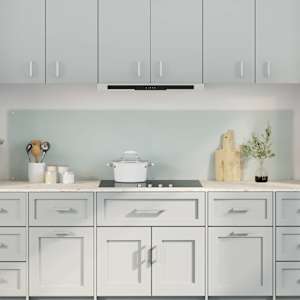 Zaščita za kuhinjo 2 pcs Bela 100 x 50 cm kaljeno steklo