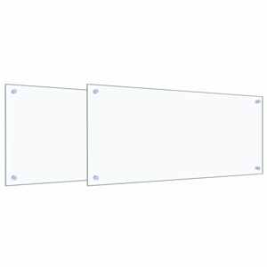 vidaXL K&ouml;&ouml;giseina paneel 2 tk L&auml;bipaistev 90 x 40 cm karastatud klaas