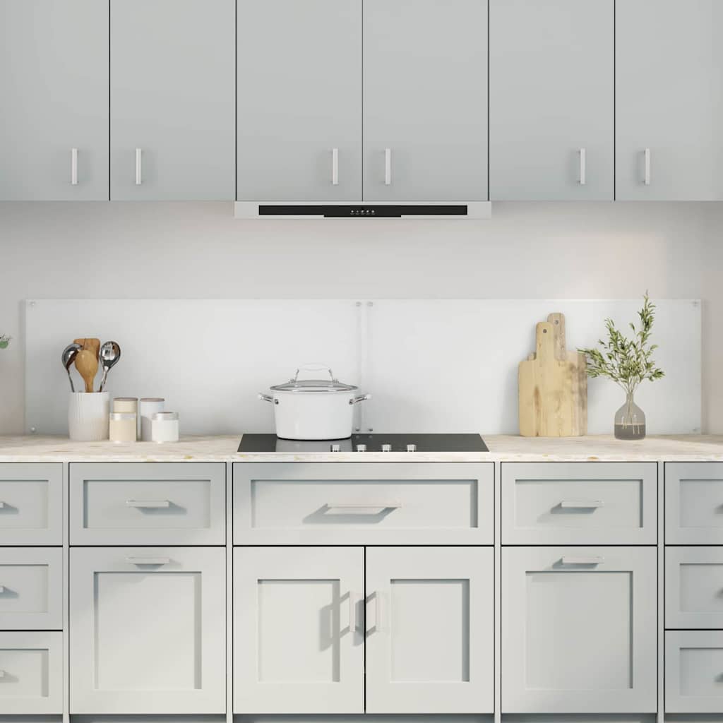 vidaXL Spate de bucătărie 2 pcs Transparent 100 x 40 cm