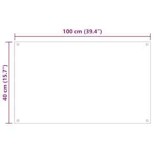 Kuchyňský obklad 2 pcs Transparentní 100 x 40 cm tvrzené sklo - obrázek 8
