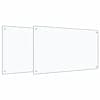 vidaXL K&ouml;&ouml;giseina paneel 2 tk L&auml;bipaistev 100 x 60 cm karastatud klaas
