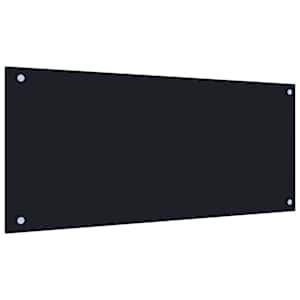 Kuchyňský obklad 2 pcs Černá 90 x 40 cm tvrzené sklo - obrázek 3