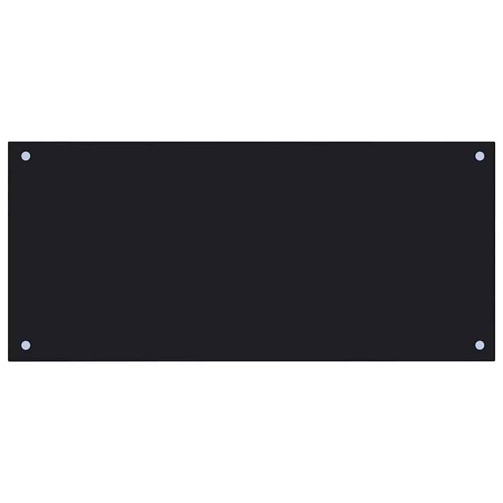 Πίσω Πάνελ Κουζίνας 2 pcs Μαύρο 90 x 40 cm σκληρυμένο γυαλί - Image 4
