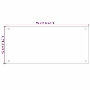 Kuchyňský obklad 2 pcs Černá 90 x 40 cm tvrzené sklo - obrázek 8