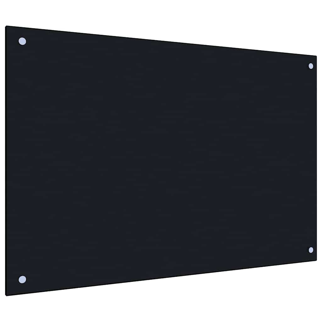 Πίσω πλακέτες κουζίνας 2 pcs Μαύρο 90 x 50 cm Θραυστό γυαλί - Image 3