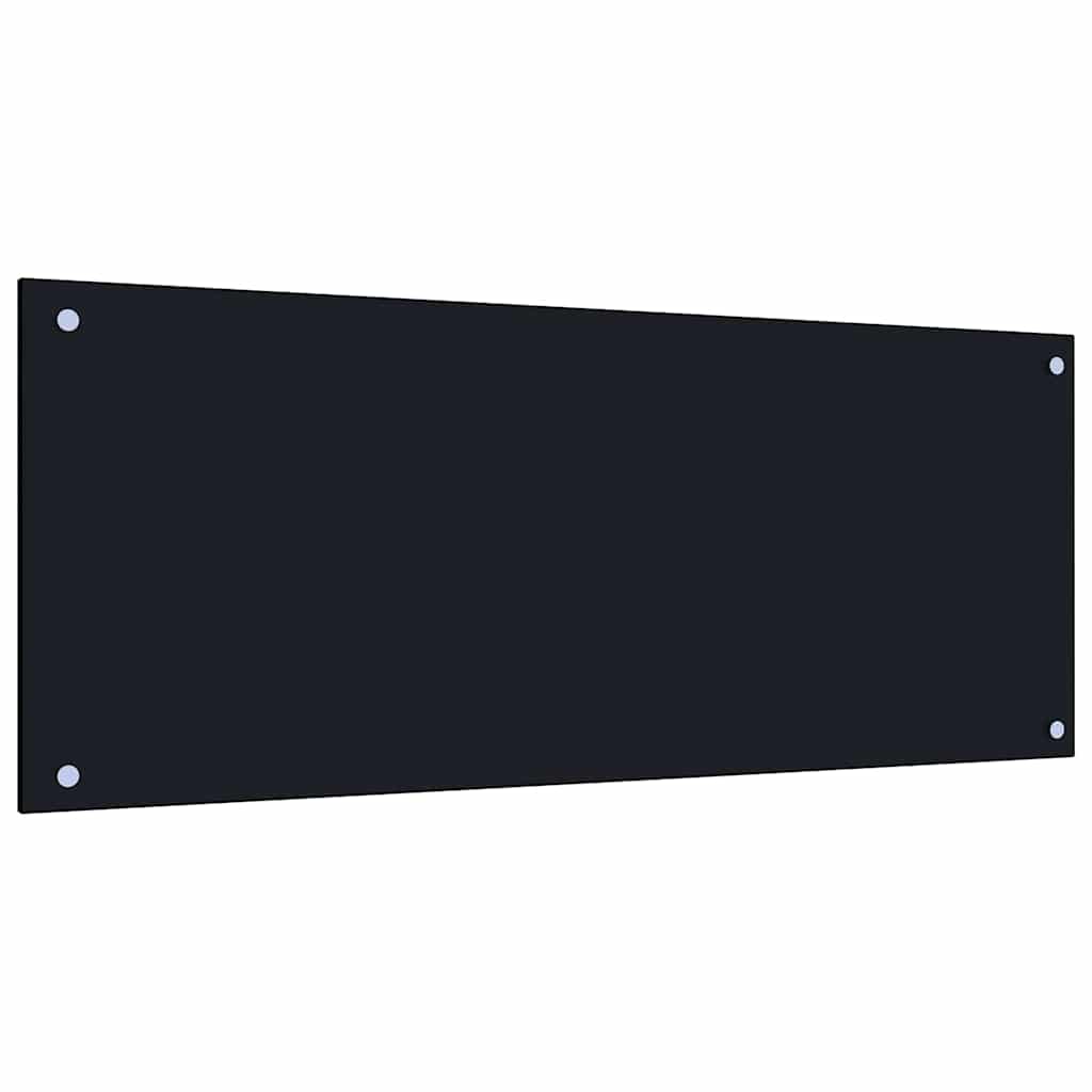 Πίσω Πάνελ Κουζίνας 2 pcs Μαύρο 100 x 40 cm σκληρυμένο γυαλί - Image 3