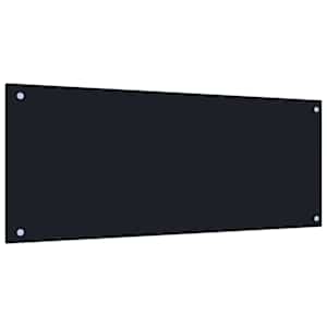 Kuchyňský obklad 2 pcs Černá 100 x 40 cm tvrzené sklo - obrázek 3