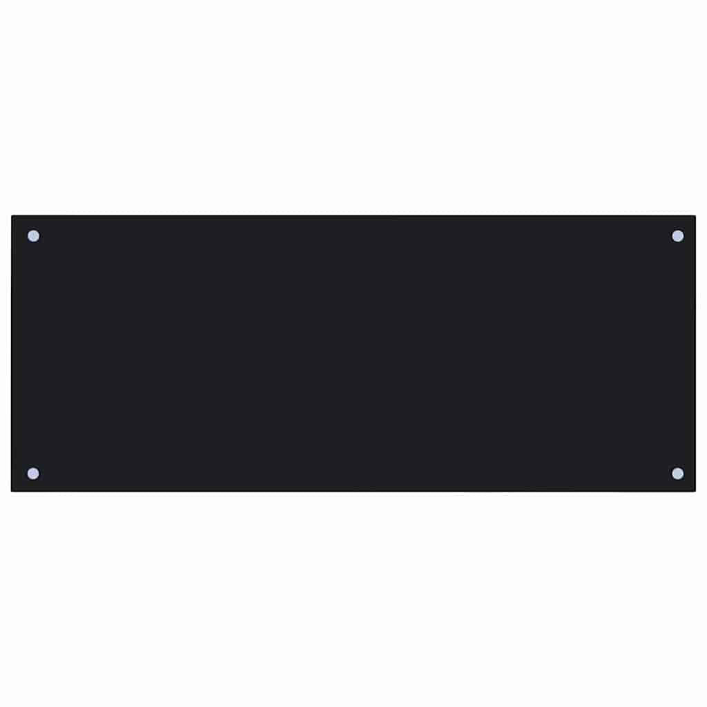 Πίσω Πάνελ Κουζίνας 2 pcs Μαύρο 100 x 40 cm σκληρυμένο γυαλί - Image 4