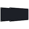 vidaXL K&ouml;&ouml;giseina paneel 2 tk Must 100 x 60 cm karastatud klaas