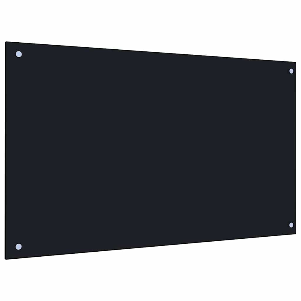 Πίσω Πάνελ Κουζίνας 2 pcs Μαύρο 100 x 60 cm σκληρυμένο γυαλί - Image 3