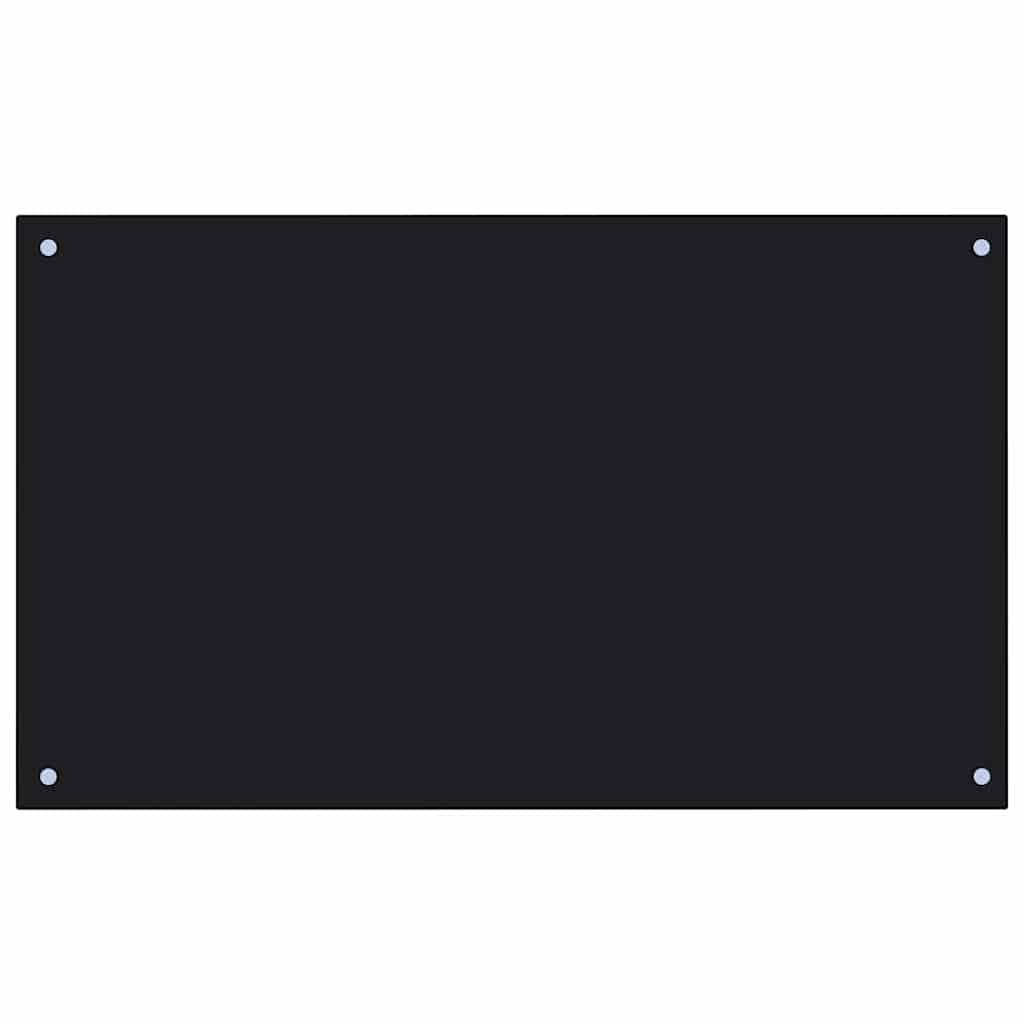 Πίσω Πάνελ Κουζίνας 2 pcs Μαύρο 100 x 60 cm σκληρυμένο γυαλί - Image 4