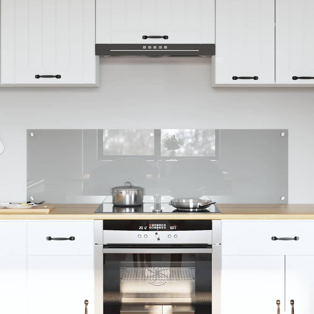 vidaXL Spate de bucătărie 2 pcs Gri deschis 70 x 40 cm