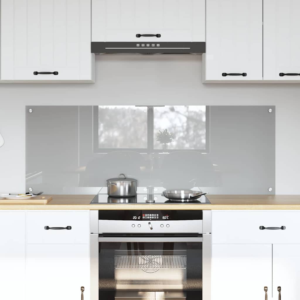 vidaXL Spate de bucătărie 2 pcs Gri deschis 70 x 50 cm