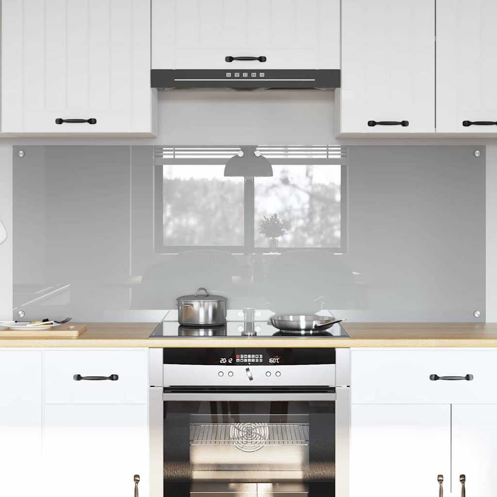 vidaXL Spate de bucătărie 2 pcs Gri deschis 80 x 60 cm