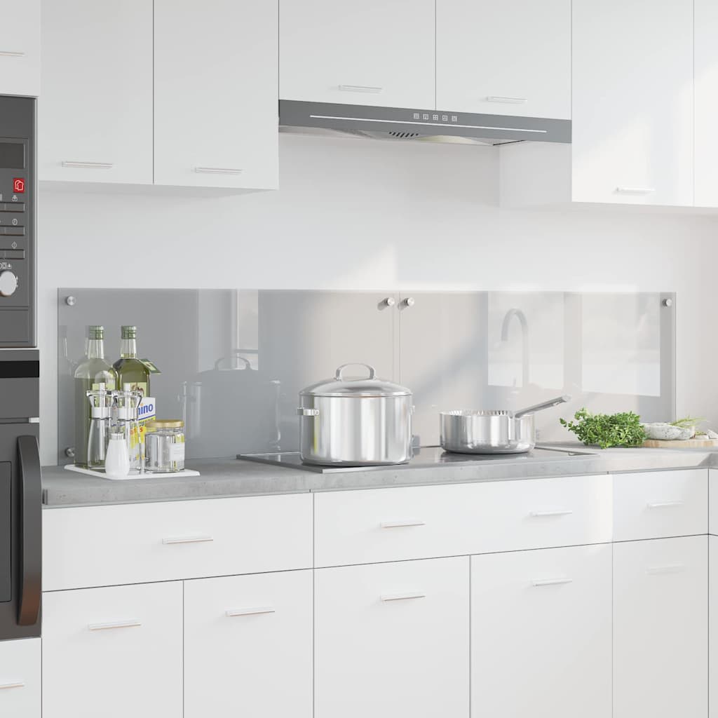vidaXL Spate de bucătărie 2 pcs Gri deschis 90 x 40 cm