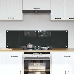 Zaščita za kuhinjo 2 pcs Temno siva 70 x 40 cm kaljeno steklo