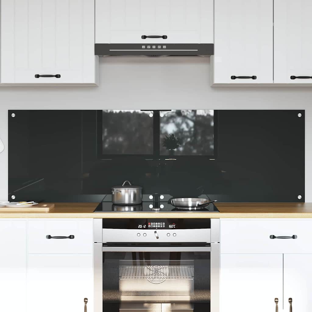 vidaXL Spate de bucătărie 2 pcs Gri închis 80 x 50 cm