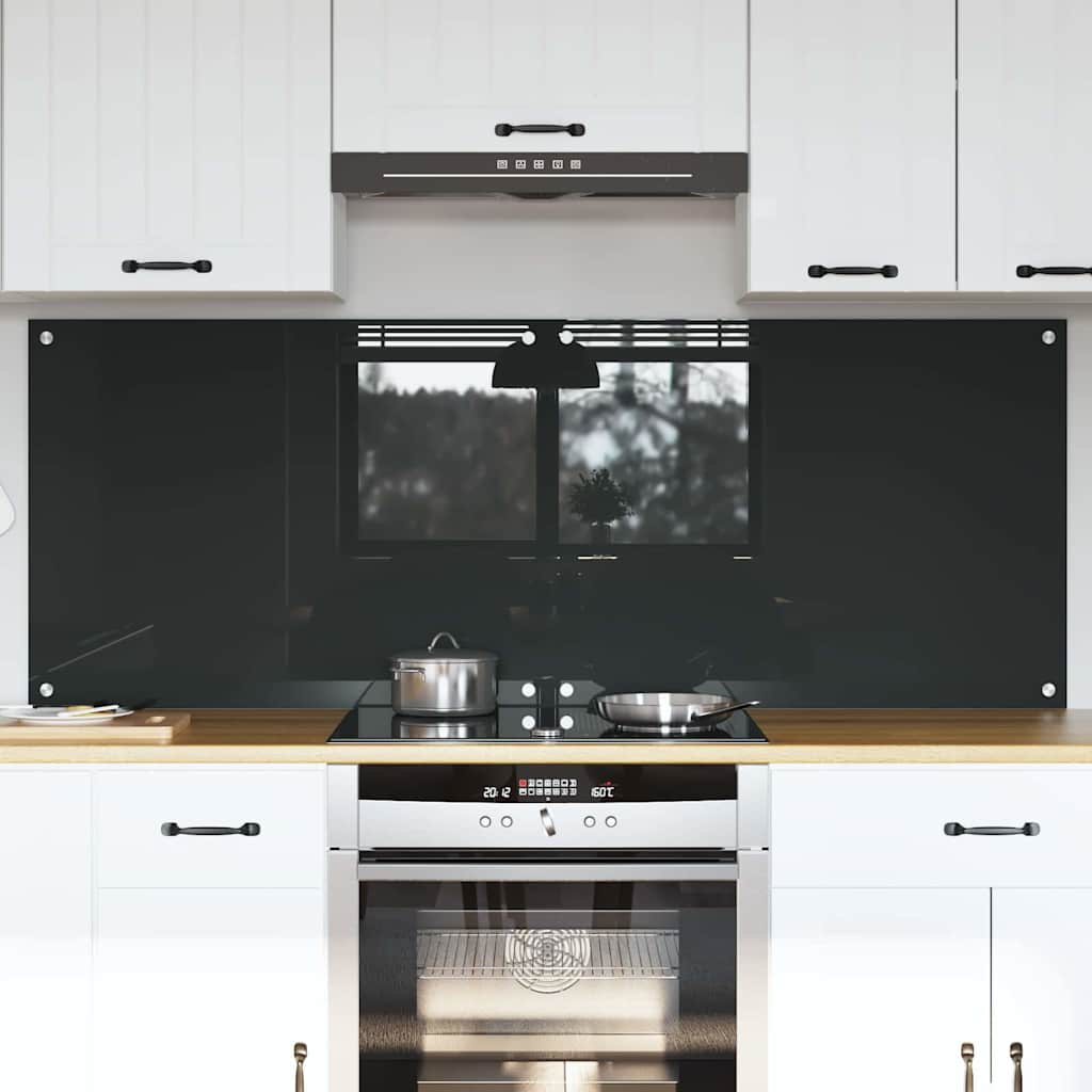 vidaXL Spate de bucătărie 2 pcs Gri închis 80 x 60 cm