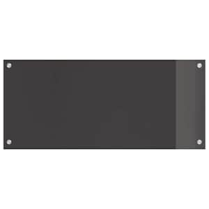 Kuchyňský obklad 2 pcs Tmavě šedá 90 x 40 cm tvrzené sklo - obrázek 4