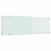 vidaXL K&ouml;&ouml;giseina paneel 2 tk Valge 110 x 40 cm karastatud klaas