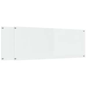 Kuchyňský obklad 2 pcs Transparentní 110 x 40 cm tvrzené sklo - obrázek 2