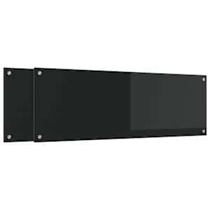 Kuchyňský obklad 2 ks Černá 120 x 40 cm tvrzené sklo - obrázek 2