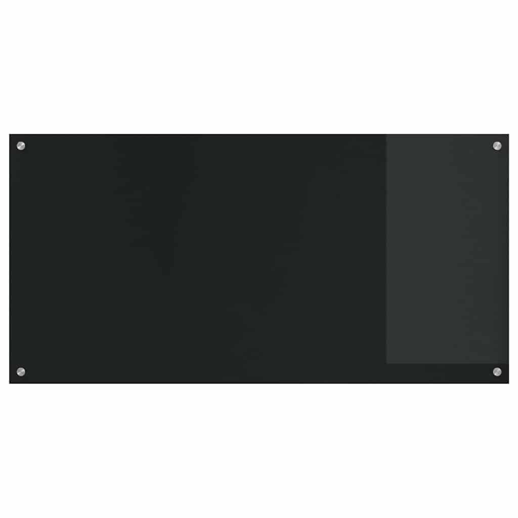 Keukenachterwand 2 pcs Zwart 120 x 60 cm gehard glas image 4