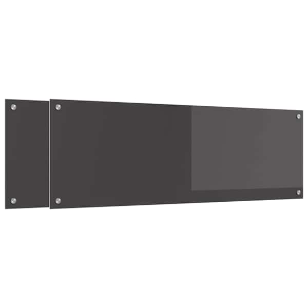 vidaXL K&ouml;&ouml;giseina paneel 2 tk Tumehall 120 x 40 cm karastatud klaas