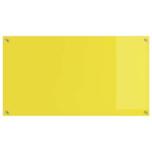 Kuchyňská zástěna 2 pcs Žlutá 110 x 60 cm tvrzené sklo - obrázek 4