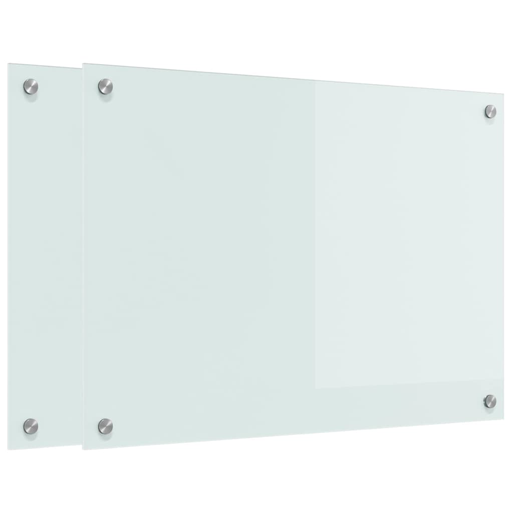 Thumbnail - vidaXL Küchenrückwand Weiß 70 x 50 x 0,8 cm Gehärtetes Glas