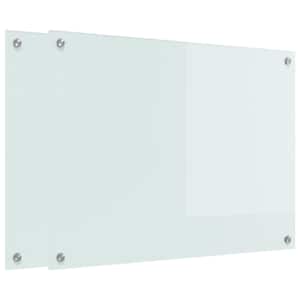 Kuchyňský obklad 2 pcs Bílá 80 x 60 cm tvrzené sklo - obrázek 2