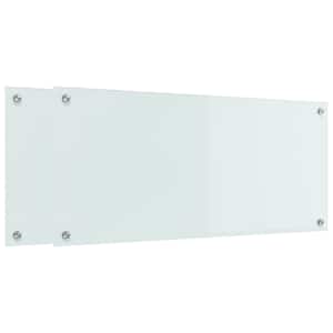 Kuchyňský obklad 2 pcs Bílá 90 x 40 cm tvrzené sklo - obrázek 2