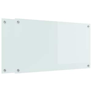 Kuchyňský obklad 2 pcs Bílá 90 x 50 cm tvrzené sklo - obrázek 2