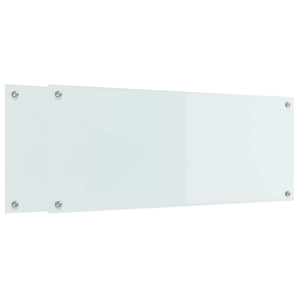 Thumbnail - vidaXL Küchenrückwand Weiß 100 x 40 x 0,8 cm Gehärtetes Glas