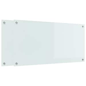 Kuchyňský obklad 2 pcs Bílá 100 x 50 cm tvrzené sklo - obrázek 2