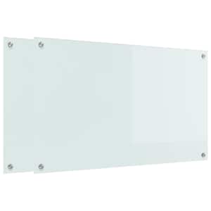 Kuchyňský obklad 2 pcs Bílá 100 x 60 cm tvrzené sklo - obrázek 2