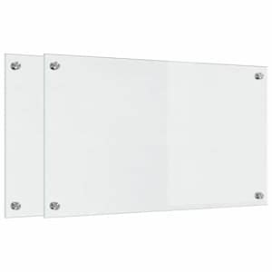 vidaXL K&ouml;&ouml;giseina paneel 2 tk L&auml;bipaistev 70 x 40 cm karastatud klaas