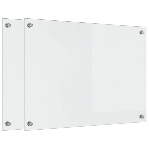 vidaXL K&ouml;&ouml;giseina paneel 2 tk L&auml;bipaistev 70 x 50 cm karastatud klaas