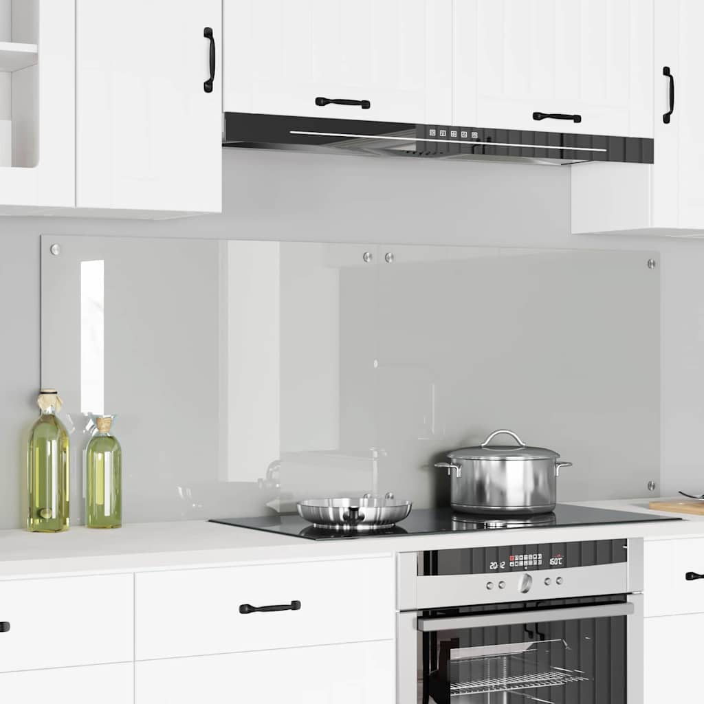 vidaXL Spate de bucătărie Transparent 80 x 60 cm sticlă securizată