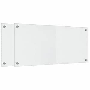 Kuchyňský obklad 2 pcs Transparentní 90 x 40 cm tvrzené sklo - obrázek 2