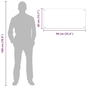 Kuchyňský obklad 2 pcs Transparentní 90 x 40 cm tvrzené sklo - obrázek 10