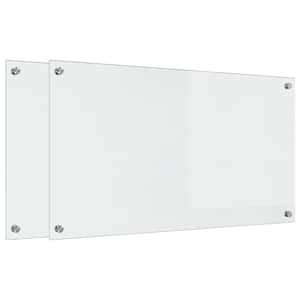 Kuchyňský obklad 2 pcs Transparentní 90 x 50 cm tvrzené sklo - obrázek 2