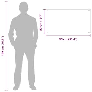 Kuchyňský obklad 2 pcs Transparentní 90 x 50 cm tvrzené sklo - obrázek 10