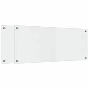 Kuchyňský obklad 2 pcs Transparentní 100 x 40 cm tvrzené sklo - obrázek 2