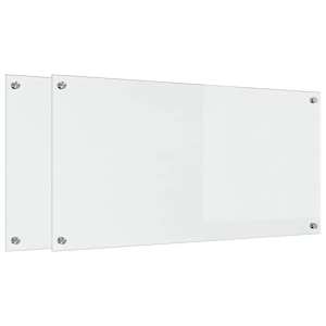 Kuchyňský obklad 2 pcs Transparentní 100 x 50 cm tvrzené sklo - obrázek 2