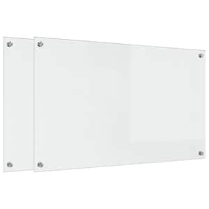 Kuchyňský obklad 2 pcs Transparentní 100 x 60 cm tvrzené sklo - obrázek 2